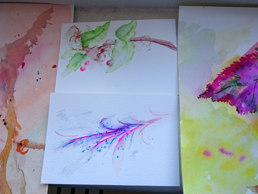 samples of watercolour techniques