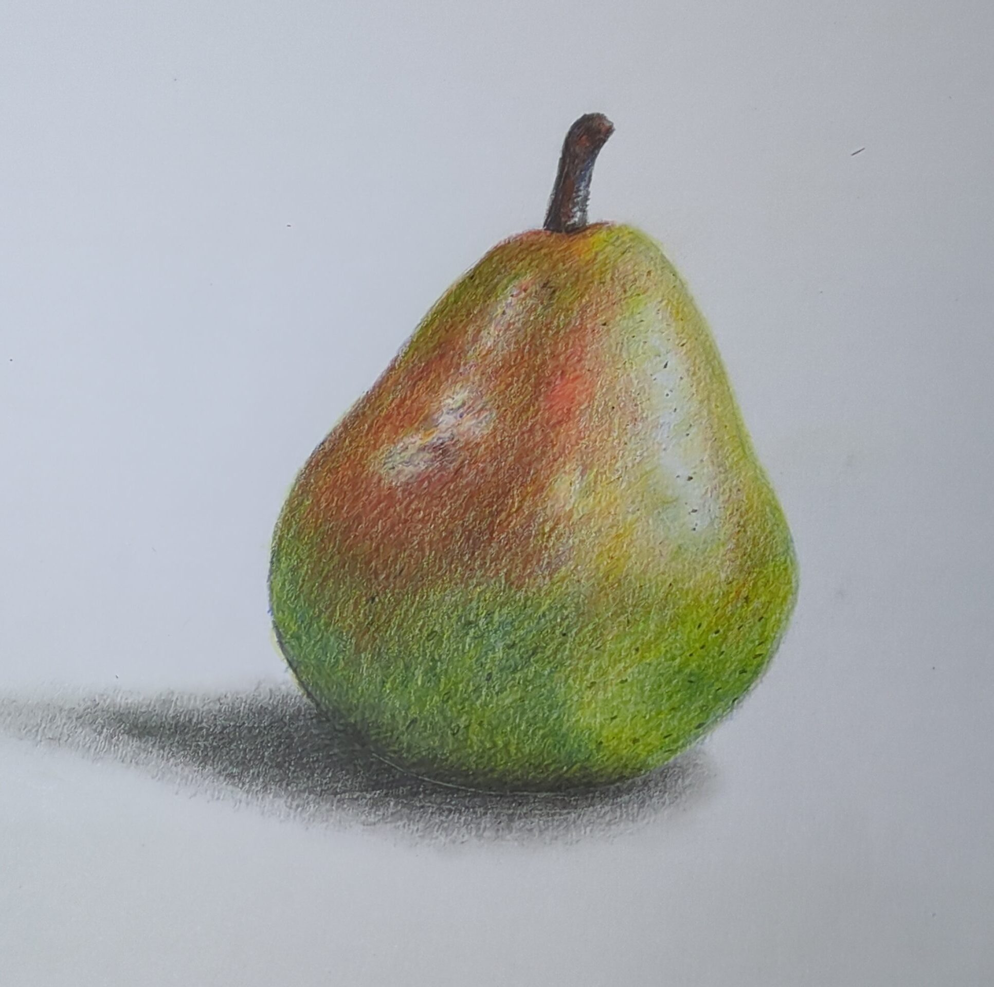Drawing of a pear